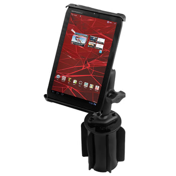 RAP-299-3-B-102-TAB-SM:RAP-299-3-B-102-TAB-SM_1:RAM Tab-Tite™ Small Tablet Holder with RAM-A-CAN™ II Cup Holder Mount