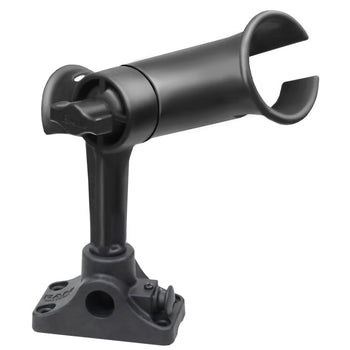 RAP-390-SBMPU:RAP-390-SBMPU_1:RAM Tube Jr.™ Rod Holder with Bulkhead/Flat Surface Base - 4" Post