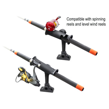 RAP-390-SBMPU:RAP-390-SBMPU_2:RAM Tube Jr.™ Rod Holder with Bulkhead/Flat Surface Base - 4" Post