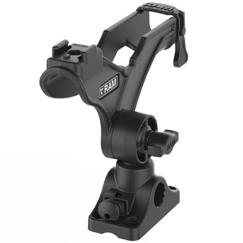 RAP-434-BMP:RAP-434-BMP_1:RAM ROD JR Fishing Rod Holder with Bulkhead/Flat Surface Base