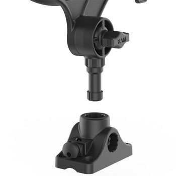 RAP-434-BMP:RAP-434-BMP_2:RAM ROD JR Fishing Rod Holder with Bulkhead/Flat Surface Base