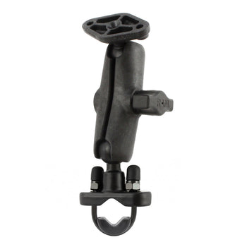 RAP-B-102-231ZU:RAP-B-102-231ZU_1:RAM Handlebar U-Bolt Composite Double Ball Mount with Diamond Plate