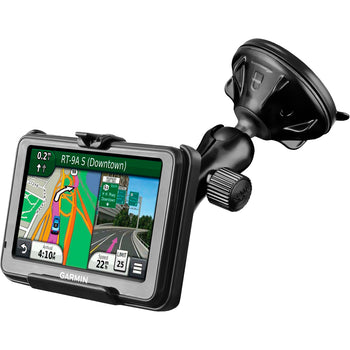 RAP-B-166-2-GA25U:RAP-B-166-2-GA25U_1:RAM Twist-Lock™ Low Profile Suction Mount for Garmin nuvi 200W + More