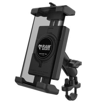 RAM-B-149Z-PD7U:RAM-B-149Z-PD7U_1:RAM Quick-Grip™ Pro XL Phone Mount with Handlebar U-Bolt Base - Medium