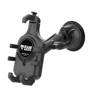 RAM-B-166-PD5U:RAM-B-166-PD5U_2:RAM Quick-Grip™ Pro Phone Mount with Twist-Lock™ Suction Cup - Medium