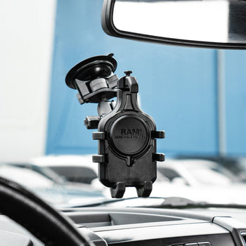 RAM-B-166-PD5U:RAM-B-166-PD5U_8:RAM Quick-Grip™ Pro Phone Mount with Twist-Lock™ Suction Cup - Medium
