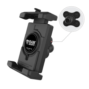 RAM-HOL-PD7BVU:RAM-HOL-PD7BVU_2:RAM Quick-Grip™ Pro XL Phone Holder with Ball & Vibration Damper