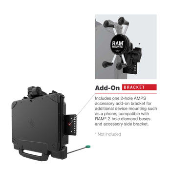 RAM-HOL-ZE22PDU:RAM-HOL-ZE22PDU_7:RAM Power + Data Dock for Zebra ET8x 2-in-1 Tablet