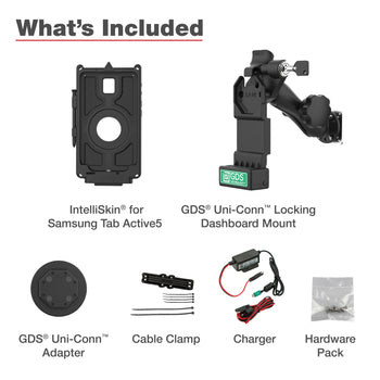 RAM-GDS-U1-SAM90-KIT2:RAM-GDS-U1-SAM90-KIT2_6:GDS Uni-Conn™ Locking Vehicle Bundle for Samsung Tab Active5