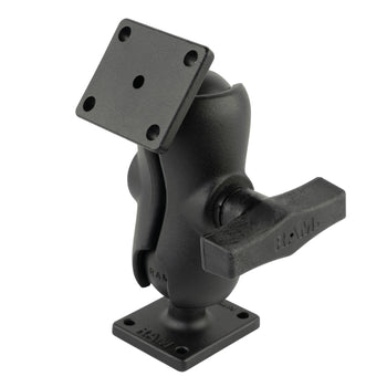 RAM-141-BU:RAM-141-BU_1:RAM Double Ball Mount with Rectangle AMPS Plates - C Size Short