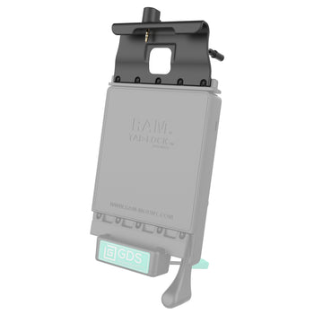 RAM-GDS-DOCKT-SAM40-AUD1U:RAM-GDS-DOCKT-SAM40-AUD1U_2:GDS Vehicle Dock Cup with Cable for Samsung Tab A 8.0 (2018) SM-T387