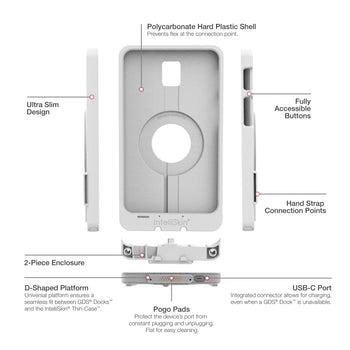 RAM-GDS-SKIN-SAM93-TCD-GRY:RAM-GDS-SKIN-SAM93-TCD-GRY_5:IntelliSkin Thin-Case™ for Tab Active5 & 3 - Gray