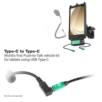 RAM-GDS-U1-SAM95-KIT4:RAM-GDS-U1-SAM95-KIT4_2:GDS Uni-Conn™ Klein VALOR PTT Vehicle Bundle for Samsung Tab A9