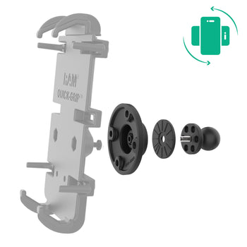 RAP-B-351-4RU:RAP-B-351-4RU_2:RAM Rotating Ball Adapter for Phone and Handheld Holders - B Size