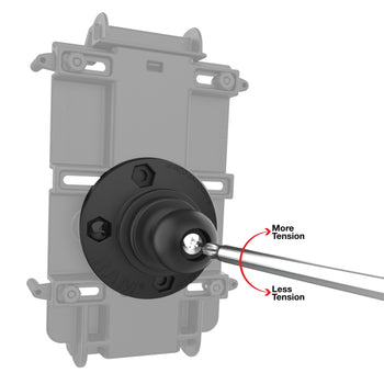 RAP-B-351-4RU:RAP-B-351-4RU_3:RAM Rotating Ball Adapter for Phone and Handheld Holders - B Size