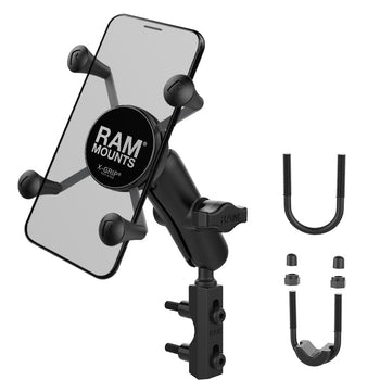 RAM-B-174-UN7U:RAM-B-174-UN7U_1:RAM X-Grip Phone Mount with Brake/Clutch Reservoir Base - Medium