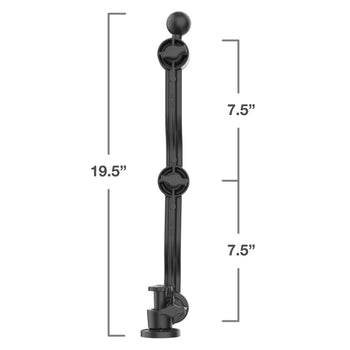 RAP-411D-114-PA2-BGU:RAP-411D-114-PA2-BGU_4:RAM Composite Drill-Down Double Ratchet Arm with Ball