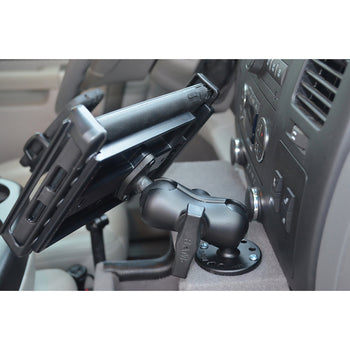 RAM-138U-B:RAM-138U-B_2:RAM Double Ball Mount with Diamond Plate Adapter - Short