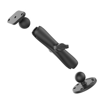 RAM-B-138U-C:RAM-B-138U-C_2:RAM Double Ball Drill-Down Mount with Diamond Plate - Long