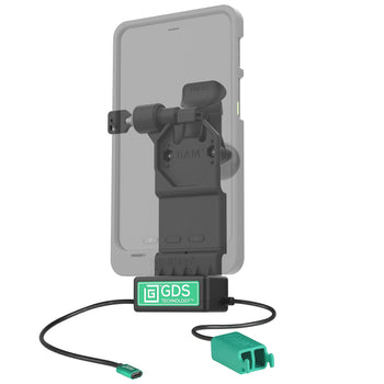 RAM-GDS-DOCKLL-U1CD2U:RAM-GDS-DOCKLL-U1CD2U_2:GDS Uni-Conn™ Left Locking Power + Dual USB-A Dock