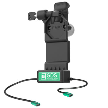 RAM-GDS-DOCKLL-U1CP-CU:RAM-GDS-DOCKLL-U1CP-CU_1:GDS Uni-Conn™ Left Locking Power + Single USB-C Dock