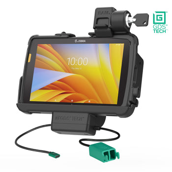 RAM-GDS-DOCKL-ZE20PD2U:RAM-GDS-DOCKL-ZE20PD2U_1:Locking GDS Power + Dual USB Dock for Zebra ET4x 8" with IntelliSkin