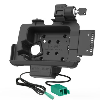 RAM-HOL-ZE20PD2KLU:RAM-HOL-ZE20PD2KLU_2:Locking RAM Tough-Dock™ Power + Dual USB for Zebra ET4x 8" Tablet