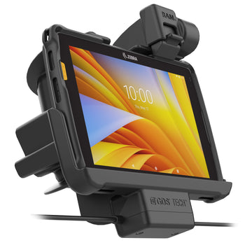 RAM-HOL-ZE20PD2KLU:RAM-HOL-ZE20PD2KLU_5:Locking RAM Tough-Dock™ Power + Dual USB for Zebra ET4x 8" Tablet