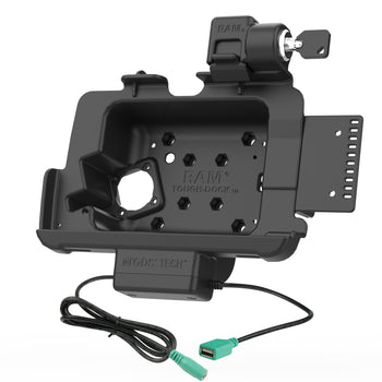 RAM-HOL-ZE20PDKLU:RAM-HOL-ZE20PDKLU_2:Locking RAM Tough-Dock™ Power + Data for Zebra ET4x 8" Tablet