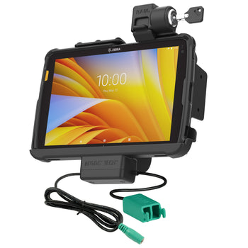 RAM-HOL-ZE21PD2KLU:RAM-HOL-ZE21PD2KLU_1:Locking RAM Tough-Dock™ Power + Dual USB for Zebra ET4x 10" Tablet