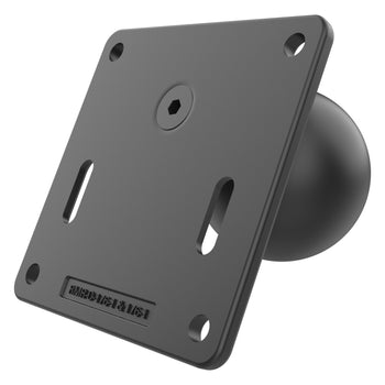 RAM-D-2461U-IN1:RAM-D-2461U-IN1_1:RAM 75x75mm VESA Plate with Ball and Steel Reinforced Post