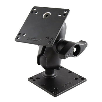 RAM-D-101U-C-RAY1:RAM-D-101U-C-RAY1_1:RAM Double Ball Mount with Two Steel Reinforced 100x100mm VESA Plates