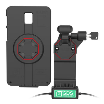 RAM-GDS-DOCKLR-U1CDU:RAM-GDS-DOCKLR-U1CDU_3:GDS Uni-Conn™ Right Locking Power + Single USB-A Dock