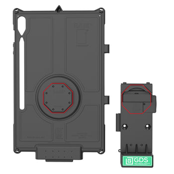 RAM-GDS-DOCKL-V12-U1CPDU:RAM-GDS-DOCKL-V12-U1CPDU_4:GDS Uni-Conn™ Locking Spring Loaded Power + Single USB-A Dock