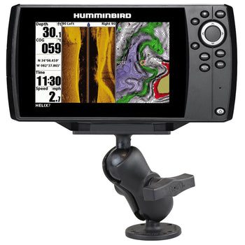 RAM-202-24-B-202U:RAM-202-24-B-202U_1:RAM Drill-Down Double Ball Mount for Humminbird Helix 7 - Short