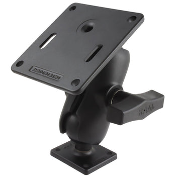 RAM-347U-B-2461:RAM-347U-B-2461_1:RAM Double Ball Mount with 75x75mm VESA Plate and AMPS Plate
