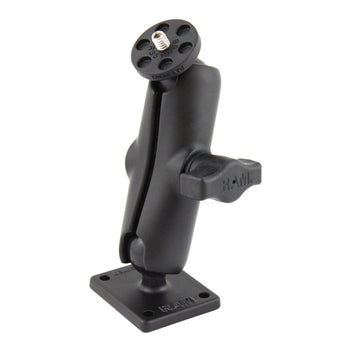 RAM-B-347-366U:RAM-B-347-366U_1:RAM Double Ball Mount with AMPS Plate and 1/4"-20 Action Camera Adapter