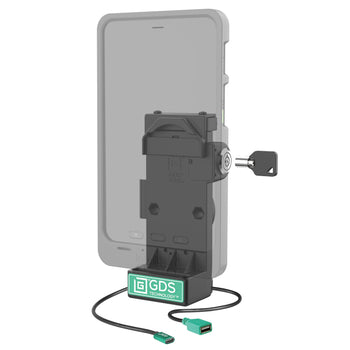 RAM-GDS-DOCKL-V12-U1CPDHU:RAM-GDS-DOCKL-V12-U1CPDHU_2:GDS Uni-Conn™ Locking Spring Loaded Power + USB-A Dock - Heated Pins