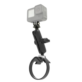 RAM-B-108-GOP1U:RAM-B-108-GOP1U_1:RAM Strap Clamp Mount with Universal Action Camera Adapter