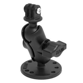 RAM-B-138-A-GOP1U:RAM-B-138-A-GOP1U_2:RAM Drill-Down Double Ball Mount with Universal Action Camera Adapter