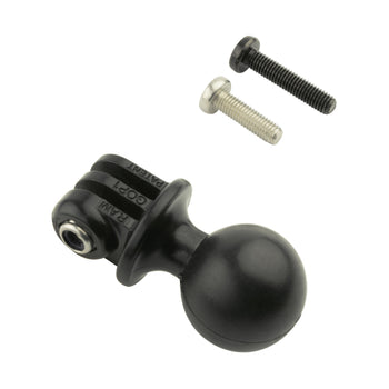 RAM-B-138-C-GOP1:RAM-B-138-C-GOP1_3:RAM Drill-Down Mount with Double Socket Arm with Action Camera Adapter