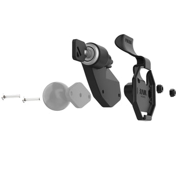 RAM-HOL-U1LLU:RAM-HOL-U1LLU_2:RAM Left Locking Holder for Tablets with GDS Uni-Conn™ Button
