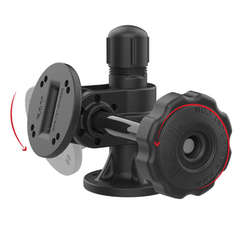 RAP-101-PV3U:RAP-101-PV3U_4:RAM Swivel & Tilt Mount with 4-Hole AMPS Hole Patterns