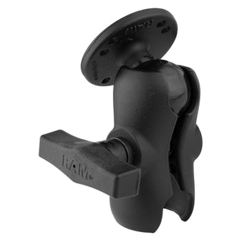 RAM-103U-B:RAM-103U-B_2:RAM Double Socket Arm with Round Ball Plate - C Size Short