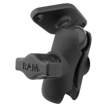 RAM-B-103-A-238U:RAM-B-103-A-238U_2:RAM Double Socket Arm with Diamond Plate - B Size Short