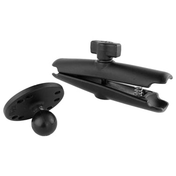 RAM-B-103U-C:RAM-B-103U-C_3:RAM Double Socket Arm with Round Plate - B Size Long