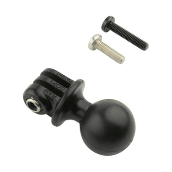 RAM-B-149Z-GOP1U:RAM-B-149Z-GOP1U_3:RAM U-Bolt Double Ball Mount with Action Camera Adapter - Medium