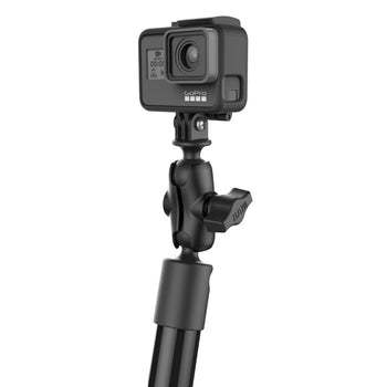 RAP-354-TRA1-12-4-A-GOP1:RAP-354-TRA1-12-4-A-GOP1_2:RAM Tough-Pole™ 31" Camera Mount with RAM Track Ball™ Base