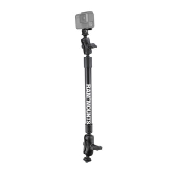 RAP-354-TRA1-12-A-GOP1:RAP-354-TRA1-12-A-GOP1_1:RAM Tough-Pole™ 22" Camera Mount with RAM Track Ball™ Base