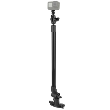 RAP-422-18-A-GOP1:RAP-422-18-A-GOP1_1:RAM Tough-Pole™ 24" Action Camera Mount with Single Pipe & Track Base
